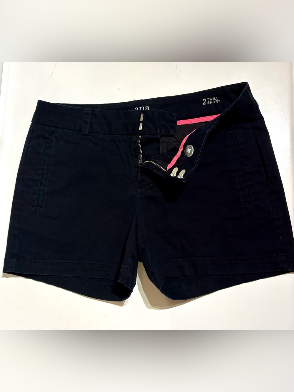 a.n.a Black Twill Shorts-buy both black & navy for just $7!!